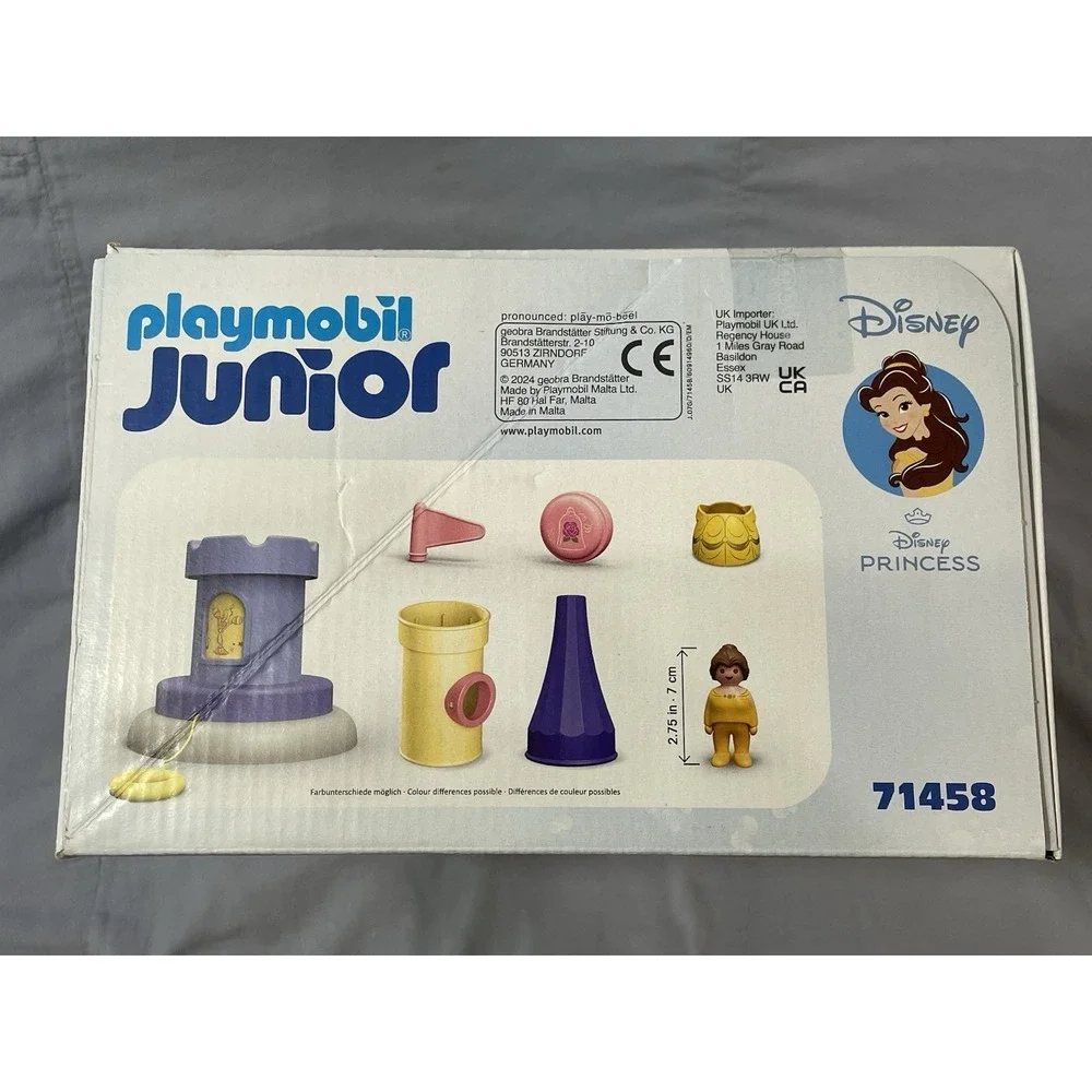 NEW Playmobil Junior Set #71458 - Disney Princess Belle's Play Tower with Sounds